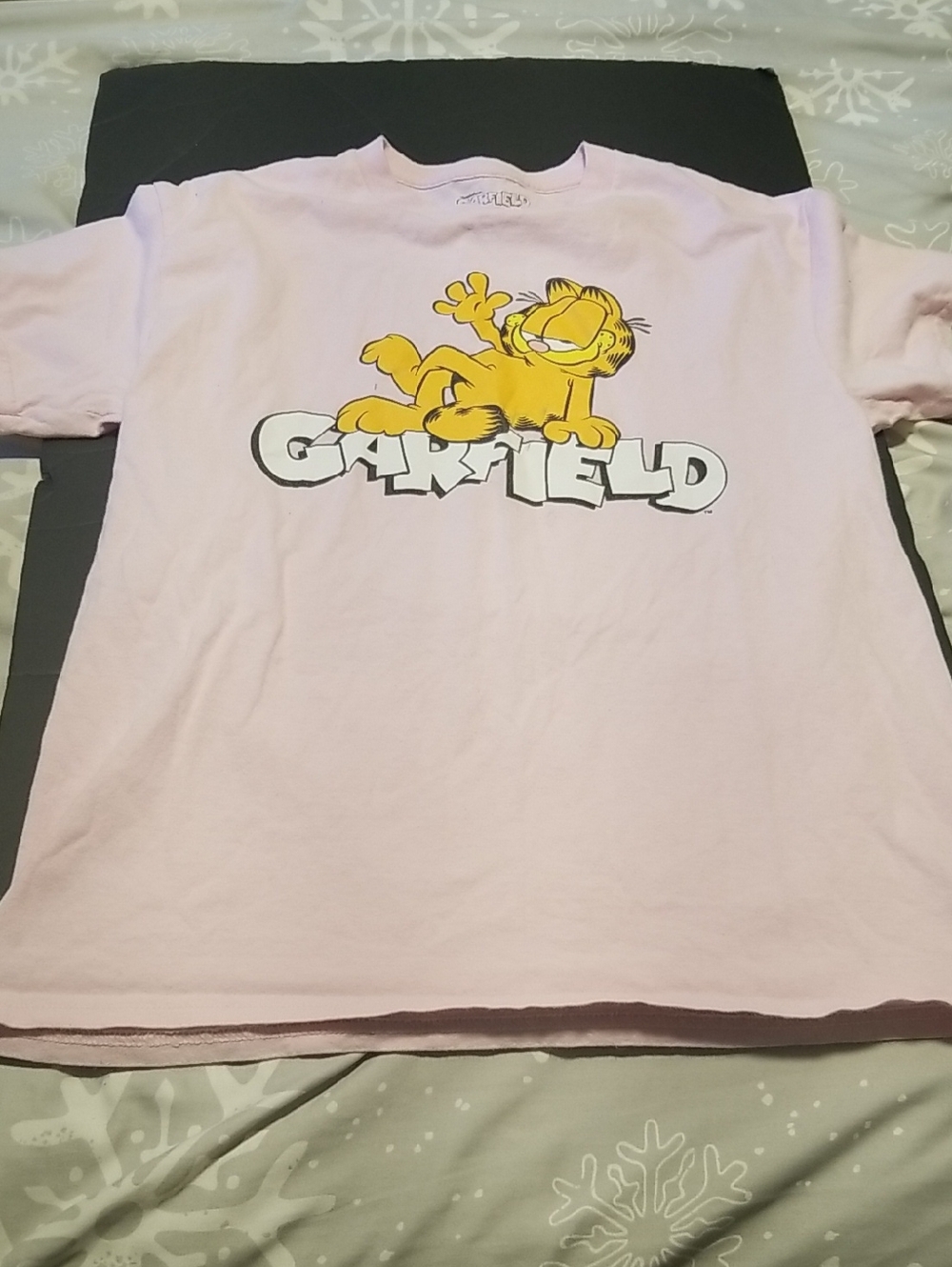 Garfield Ladies Pink Graphic Tee - Size Med